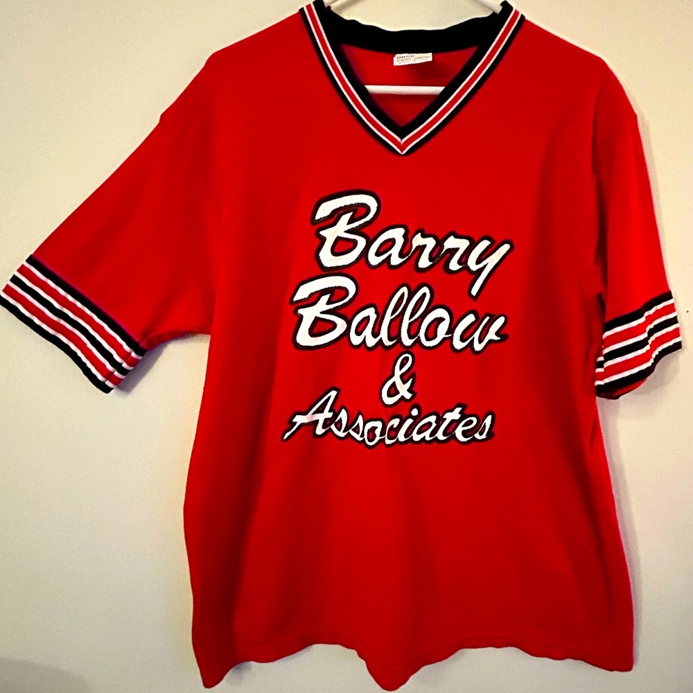 Red Softball Shirt Vintage size L